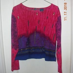 Multi colored-beaded shirt by Phool